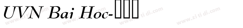 UVN Bai Hoc字体转换
